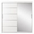 Armoire avec portes coulissantes miroir pour chambre