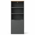 Armoire Polyvalente Anthracite, 120x40 cm, Porte Simple