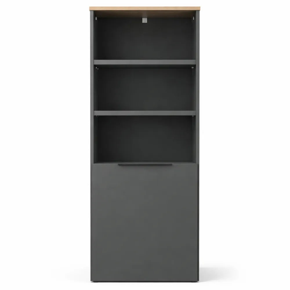 Armoire Polyvalente Anthracite, 120x40 cm, Porte Simple