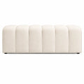 Banquette multifonction en tissu lin, design moderne, pour chambre ou salon