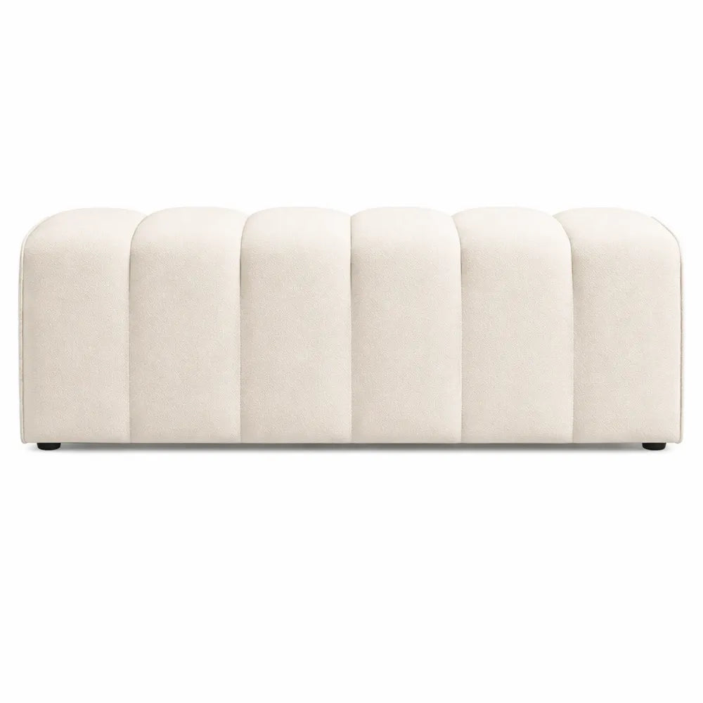 Banquette multifonction en tissu lin, design moderne, pour chambre ou salon