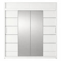 Armoire à portes coulissantes avec miroir pour chambre adulte