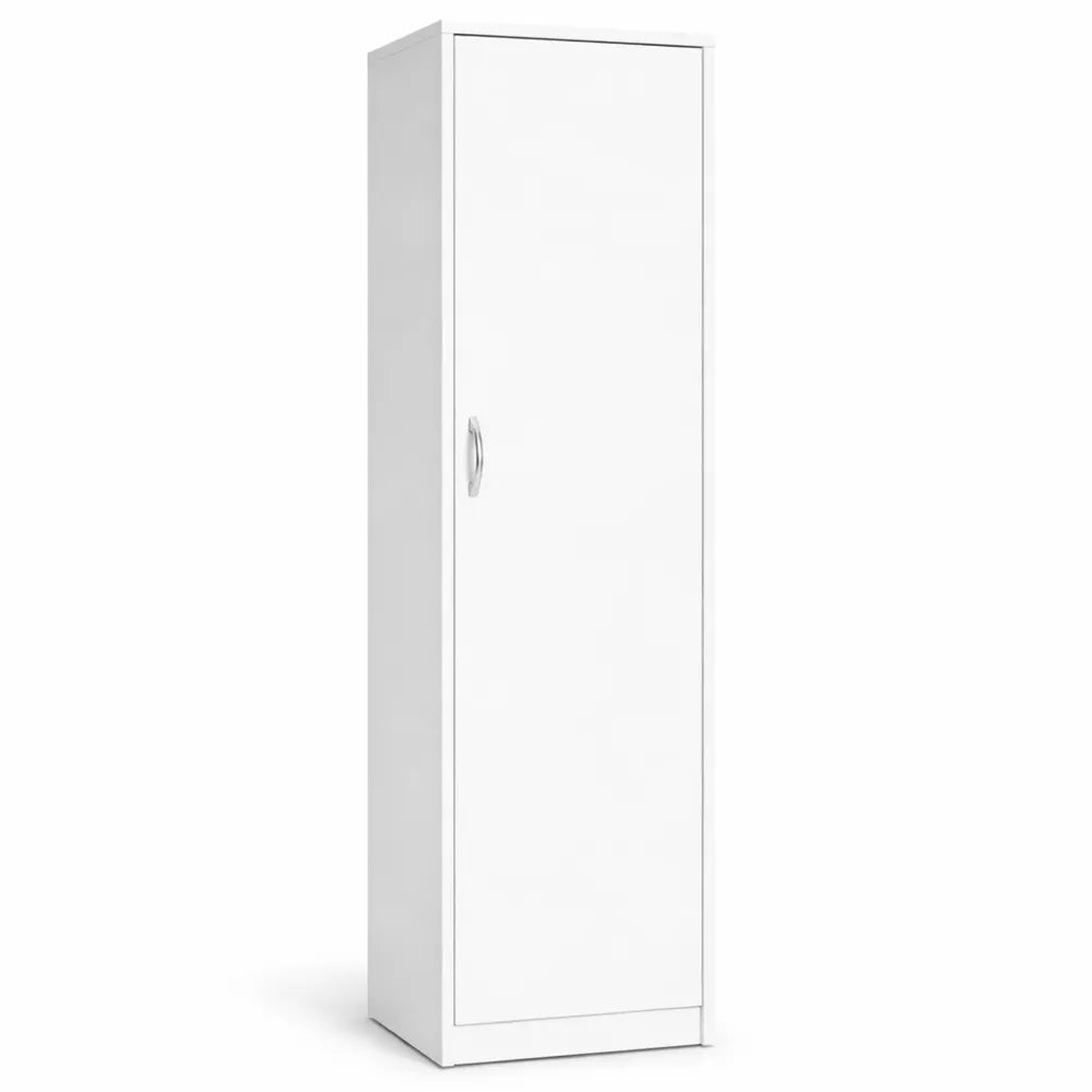 Armoire de Rangement Blanche avec Étagères