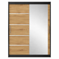 Armoire avec portes coulissantes miroir pour chambre adulte