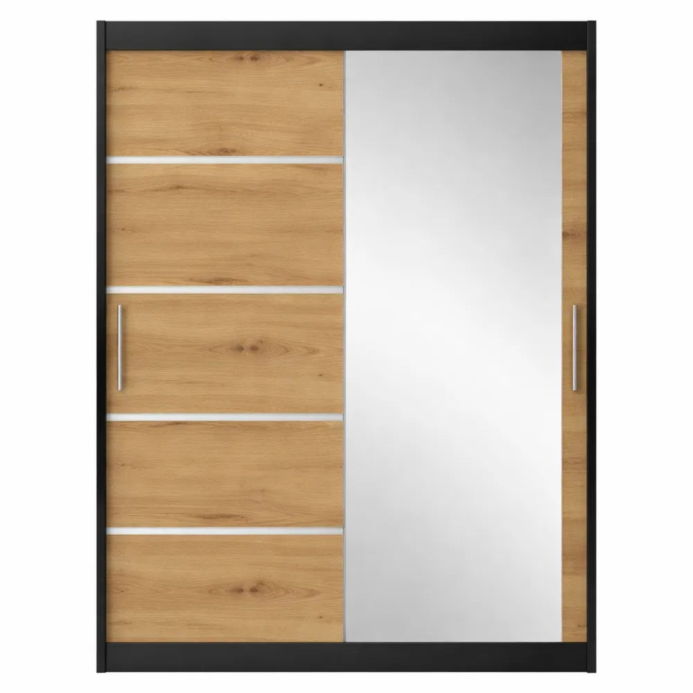 Armoire avec portes coulissantes miroir pour chambre adulte