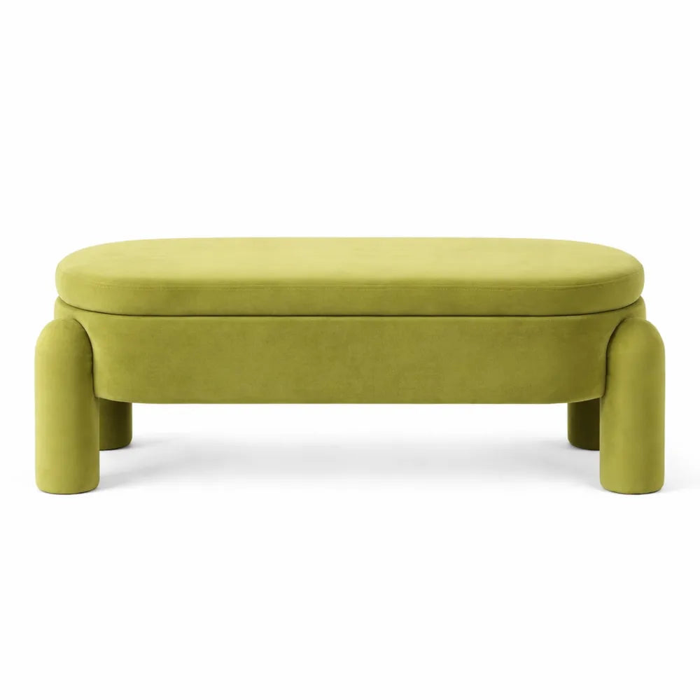 Banc de Rangement en Velours pour Salon ou Chambre